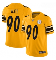 Steelers #90 T J Watt Gold Youth Stitched Football Limited Inverted Legend Jersey Steelers #90 T J Watt Gold Youth Stitched Football Limited Inverted Legend Jersey