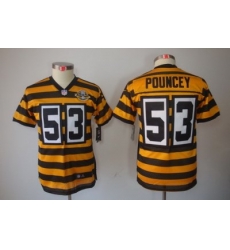 Youth Nike NFL Pittsburgh Steelers #53 Maurkice Pouncey Yellow-Black 80th Patch Limited Jerseys Youth Nike NFL Pittsburgh Steelers #53 Maurkice Pouncey Yellow-Black 80th Patch Limited Jerseys