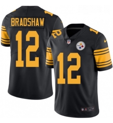 Youth Nike Pittsburgh Steelers 12 Terry Bradshaw Elite Black Rush Vapor Untouchable NFL Jersey Youth Nike Pittsburgh Steelers 12 Terry Bradshaw Elite Black Rush Vapor Untouchable NFL Jersey