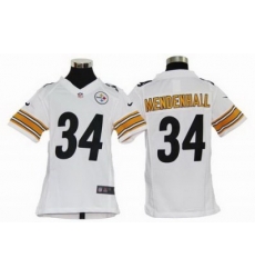 Youth Nike Pittsburgh Steelers 34# Rashard Mendenhall White Jerseys Youth Nike Pittsburgh Steelers 34# Rashard Mendenhall White Jerseys