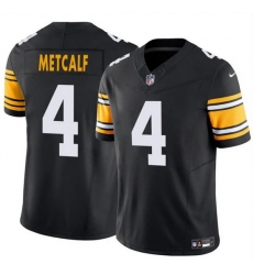 Youth Pittsburgh Steelers 4 DK Metcalf Black 2025 F U S E  Vapor Untouchable Limited Stitched Jersey