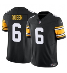 Youth Pittsburgh Steelers 6 Patrick Queen Black 2023 F U S E Vapor Untouchable Limited Stitched Football Jersey Youth Pittsburgh Steelers 6 Patrick Queen Black 2023 F U S E Vapor Untouchable Limited Stitched Football Jersey