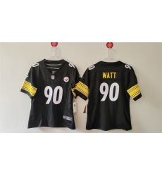 Youth Pittsburgh Steelers 90 T J Watt Black F U S E Vapor Untouchable Limited Stitched Football Jersey Youth Pittsburgh Steelers 90 T J Watt Black F U S E Vapor Untouchable Limited Stitched Football Jersey