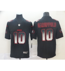 49ers 10 Jimmy Garoppolo Black Arch Smoke Vapor Untouchable Limited Jersey 49ers 10 Jimmy Garoppolo Black Arch Smoke Vapor Untouchable Limited Jersey