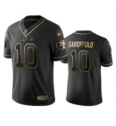 49ers 10 Jimmy Garoppolo Black Men Stitched Football Limited Golden Edition Jersey 49ers 10 Jimmy Garoppolo Black Men Stitched Football Limited Golden Edition Jersey