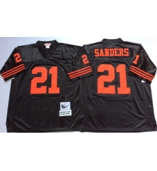 49ers 21 Deion Sanders Black Throwback Jersey 49ers 21 Deion Sanders Black Throwback Jersey