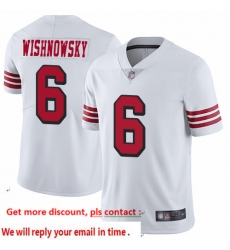 49ers 6 Mitch Wishnowsky White Rush Men Stitched Football Vapor Untouchable Limited Jersey 49ers 6 Mitch Wishnowsky White Rush Men Stitched Football Vapor Untouchable Limited Jersey