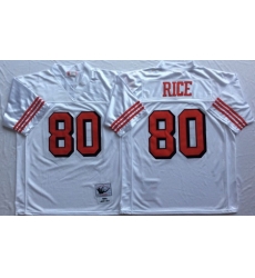 49ers 80 Jerry Rice White 75th Throwback Jersey 49ers 80 Jerry Rice White 75th Throwback Jersey