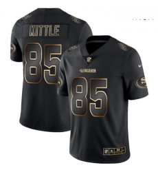 49ers 85 George Kittle Black Gold Vapor Untouchable Limited Jersey 49ers 85 George Kittle Black Gold Vapor Untouchable Limited Jersey
