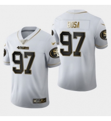 49ers 97 Nick Bosa White 100th Season Vapor Untouchable Limited Jersey 49ers 97 Nick Bosa White 100th Season Vapor Untouchable Limited Jersey
