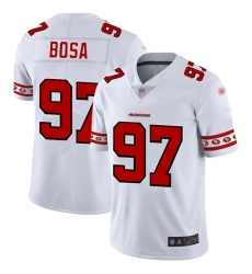 49ers 97 Nick Bosa White Mens Stitched Football Limited Team Logo Fashion Jersey 49ers 97 Nick Bosa White Mens Stitched Football Limited Team Logo Fashion Jersey