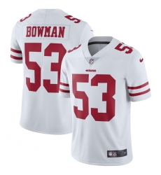 Men 49ers #53 NaVorro Bowman White Vapor Untouchable Limited Player NFL Jersey Men 49ers #53 NaVorro Bowman White Vapor Untouchable Limited Player NFL Jersey