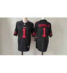 Men San Francisco 49ers 1 Deebo Samuel Black Vapor Untouchable Limited Stitched Football Jersey Men San Francisco 49ers 1 Deebo Samuel Black Vapor Untouchable Limited Stitched Football Jersey