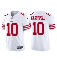 Men San Francisco 49ers 10 Jimmy Garoppolo 2022 New White Vapor Untouchable Stitched Football Jersey Men San Francisco 49ers 10 Jimmy Garoppolo 2022 New White Vapor Untouchable Stitched Football Jersey