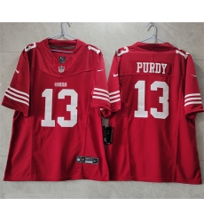 Men San Francisco 49ers 13 Brock Purdy Red 2023 F U S E Vapor Untouchable Limited Stitched Football Jersey Men San Francisco 49ers 13 Brock Purdy Red 2023 F U S E Vapor Untouchable Limited Stitched Football Jersey