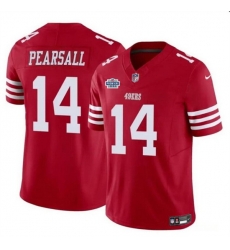 Men San Francisco 49ers 14 Ricky Pearsall Red 2024 With Draft Patch F U S E Vapor Untouchable Limited Stitched Football Jersey Men San Francisco 49ers 14 Ricky Pearsall Red 2024 With Draft Patch F U S E Vapor Untouchable Limited Stitched Football Jersey