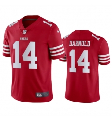 Men San Francisco 49ers 14 Sam Darnold Red Vapor Untouchable Limited Stitched Football Jersey Men San Francisco 49ers 14 Sam Darnold Red Vapor Untouchable Limited Stitched Football Jersey