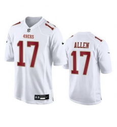 Men San Francisco 49ers 17 Brandon Allen White Fashion Vapor Untouchable Limited Stitched Football Jersey Men San Francisco 49ers 17 Brandon Allen White Fashion Vapor Untouchable Limited Stitched Football Jersey