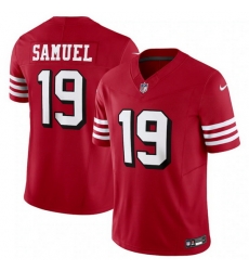 Men San Francisco 49ers 19 Deebo Samuel New Red 2023 F.U.S.E. Vapor Untouchable Limited Stitched Football Jersey Men San Francisco 49ers 19 Deebo Samuel New Red 2023 F.U.S.E. Vapor Untouchable Limited Stitched Football Jersey