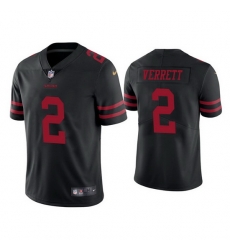 Men San Francisco 49ers 2 Jason Verrett Black Vapor Limited Jersey Men San Francisco 49ers 2 Jason Verrett Black Vapor Limited Jersey