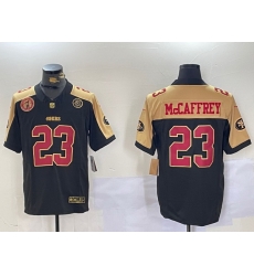 Men San Francisco 49ers 23 Christian McCaffrey BlackWhite 2024 F U S E Patch Alternate Vapor Limited Stitched Football Jersey Men San Francisco 49ers 23 Christian McCaffrey BlackWhite 2024 F U S E Patch Alternate Vapor Limited Stitched Football Jersey