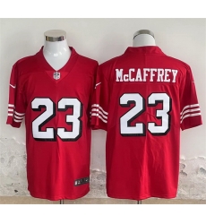 Men San Francisco 49ers 23 Christian McCaffrey Red Vapor Untouchable Limited Stitched Jersey Men San Francisco 49ers 23 Christian McCaffrey Red Vapor Untouchable Limited Stitched Jersey