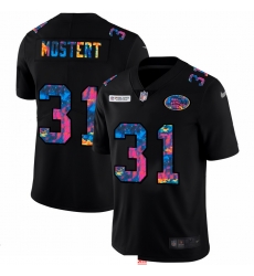 Men San Francisco 49ers 31 Raheem Mostert Men Nike Multi Color Black 2020 NFL Crucial Catch Vapor Untouchable Limited Jersey Men San Francisco 49ers 31 Raheem Mostert Men Nike Multi Color Black 2020 NFL Crucial Catch Vapor Untouchable Limited Jersey