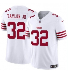 Men San Francisco 49ers 32 Patrick Taylor Jr White 2024 F U S E Vapor Untouchable Limited Stitched Football Jersey Men San Francisco 49ers 32 Patrick Taylor Jr White 2024 F U S E Vapor Untouchable Limited Stitched Football Jersey