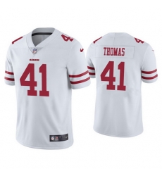 Men San Francisco 49ers 41 Ambry Thomas White Vapor Limited Jersey Men San Francisco 49ers 41 Ambry Thomas White Vapor Limited Jersey