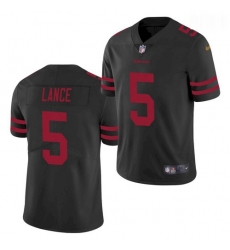 Men San Francisco 49ers #5 Trey Lance Jersey Black 2021 Limited Football Men San Francisco 49ers #5 Trey Lance Jersey Black 2021 Limited Football