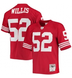 Men San Francisco 49ers 52 Patrick Willis Red 2007 Mitchell 26 Ness Legacy Stitched Jersey Men San Francisco 49ers 52 Patrick Willis Red 2007 Mitchell 26 Ness Legacy Stitched Jersey
