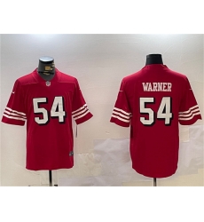 Men San Francisco 49ers 54 Fred Warner Red Vapor Untouchable Limited Stitched Jersey Men San Francisco 49ers 54 Fred Warner Red Vapor Untouchable Limited Stitched Jersey