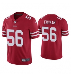 Men San Francisco 49ers 56 Samson Ebukam Red Vapor Limited Jersey Men San Francisco 49ers 56 Samson Ebukam Red Vapor Limited Jersey