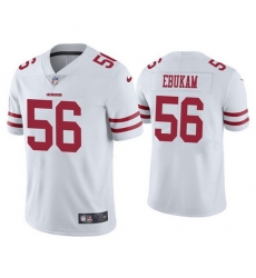 Men San Francisco 49ers 56 Samson Ebukam White Vapor Limited Jersey Men San Francisco 49ers 56 Samson Ebukam White Vapor Limited Jersey
