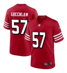 Men San Francisco 49ers 57 Dre Greenlaw New Red Stitched Game Football Jersey Men San Francisco 49ers 57 Dre Greenlaw New Red Stitched Game Football Jersey