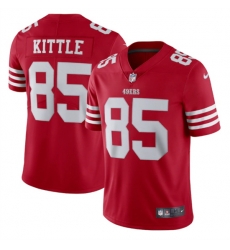 Men San Francisco 49ers 85 George Kittle 2022 New Scarlet Vapor Untouchable Stitched Football Jersey Men San Francisco 49ers 85 George Kittle 2022 New Scarlet Vapor Untouchable Stitched Football Jersey