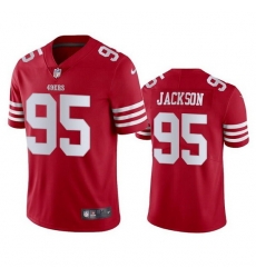 Men San Francisco 49ers 95 Drake Jackson 2022 Red Vapor Untouchable Stitched Football Jersey Men San Francisco 49ers 95 Drake Jackson 2022 Red Vapor Untouchable Stitched Football Jersey