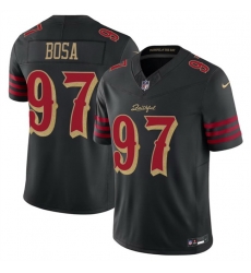 Men San Francisco 49ers 97 Nick Bosa Black 2025 F U S E Rivalries Vapor Limited Stitched Football Jersey