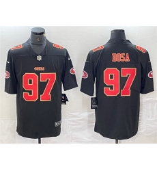 Men San Francisco 49ers 97 Nick Bosa Black Vapor Untouchable Limited Stitched Jersey Men San Francisco 49ers 97 Nick Bosa Black Vapor Untouchable Limited Stitched Jersey