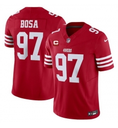 Men San Francisco 49ers 97 Nick Bosa Red 2025 F U S E With 3 Star C Patch Vapor Untouchable Limited Stitched Football Jersey Men San Francisco 49ers 97 Nick Bosa Red 2025 F U S E With 3 Star C Patch Vapor Untouchable Limited Stitched Football Jersey