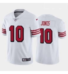 Men San Francisco 49ers Mac Jones Color Rush White 2021 Draft Jersey Men San Francisco 49ers Mac Jones Color Rush White 2021 Draft Jersey