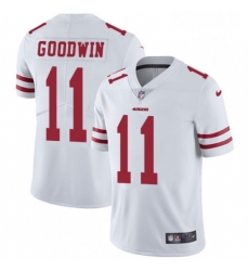 Mens Nike San Francisco 49ers 11 Marquise Goodwin White Vapor Untouchable Limited Player NFL Jersey Mens Nike San Francisco 49ers 11 Marquise Goodwin White Vapor Untouchable Limited Player NFL Jersey