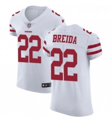 Mens Nike San Francisco 49ers 22 Matt Breida White Vapor Untouchable Elite Player NFL Jersey Mens Nike San Francisco 49ers 22 Matt Breida White Vapor Untouchable Elite Player NFL Jersey