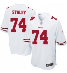 Mens Nike San Francisco 49ers 74 Joe Staley Game White NFL Jersey Mens Nike San Francisco 49ers 74 Joe Staley Game White NFL Jersey
