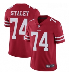 Mens Nike San Francisco 49ers 74 Joe Staley Red Team Color Vapor Untouchable Limited Player NFL Jersey Mens Nike San Francisco 49ers 74 Joe Staley Red Team Color Vapor Untouchable Limited Player NFL Jersey