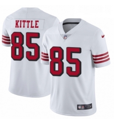 Mens Nike San Francisco 49ers 85 George Kittle Limited White Rush Vapor Untouchable NFL Jersey Mens Nike San Francisco 49ers 85 George Kittle Limited White Rush Vapor Untouchable NFL Jersey