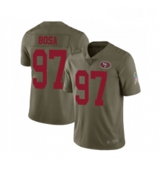 Mens San Francisco 49ers 97 Nick Bosa Limited Olive 2017 Salute to Service Football Jersey Mens San Francisco 49ers 97 Nick Bosa Limited Olive 2017 Salute to Service Football Jersey