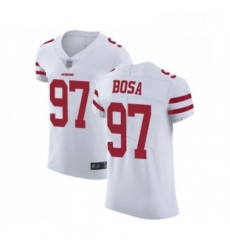 Mens San Francisco 49ers 97 Nick Bosa White Vapor Untouchable Elite Player Football Jersey Mens San Francisco 49ers 97 Nick Bosa White Vapor Untouchable Elite Player Football Jersey