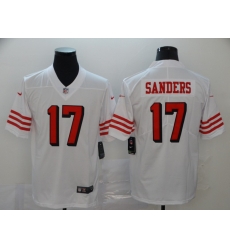 Men's San Francisco 49ers Emmanuel Sanders 17 White Nike Scarlet Player Limited Jersey Men's San Francisco 49ers Emmanuel Sanders 17 White Nike Scarlet Player Limited Jersey