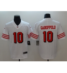 Men's San Francisco 49ers Jimmy Garoppolo 10 White Nike Scarlet Player Limited Jersey Men's San Francisco 49ers Jimmy Garoppolo 10 White Nike Scarlet Player Limited Jersey